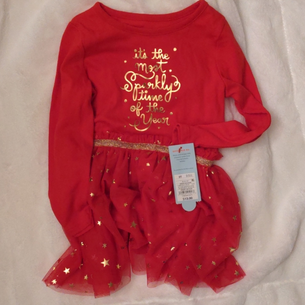 Cat & Jack Toddler Christmas Dress